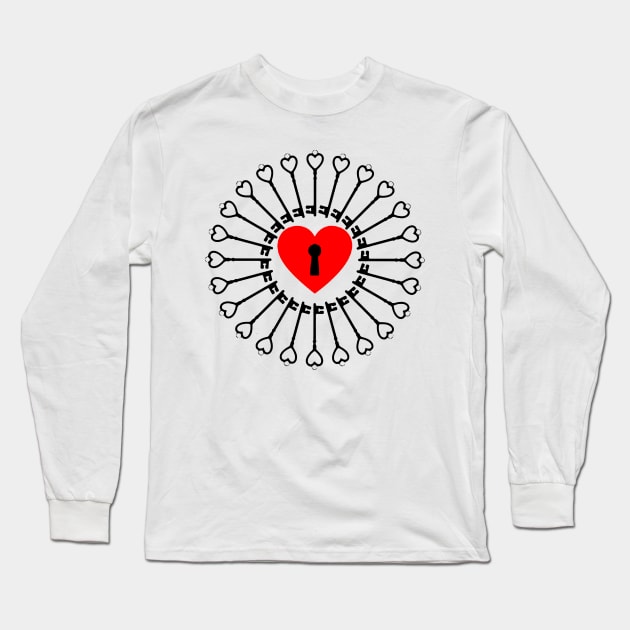 Finders Keypers Lover Gift Long Sleeve T-Shirt by VectorDiariesart